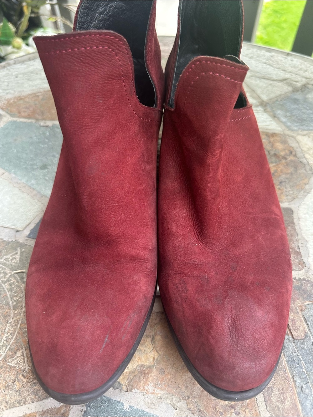 Bueno size 39Women’s Suede Ankle Booties — Burgundy - Picture 12 of 12